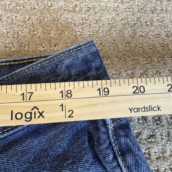 Levis 501 Blue Jeans Mens 40x32 Blue Button Fly Straight Leg Denim - Picture 4 of 7